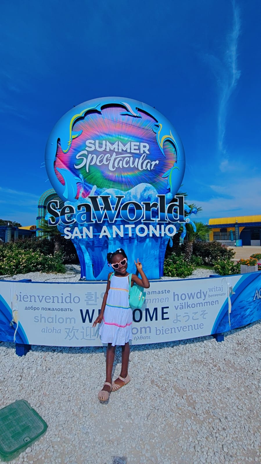 Peace and joy at SeaWorld! ✌️🌈